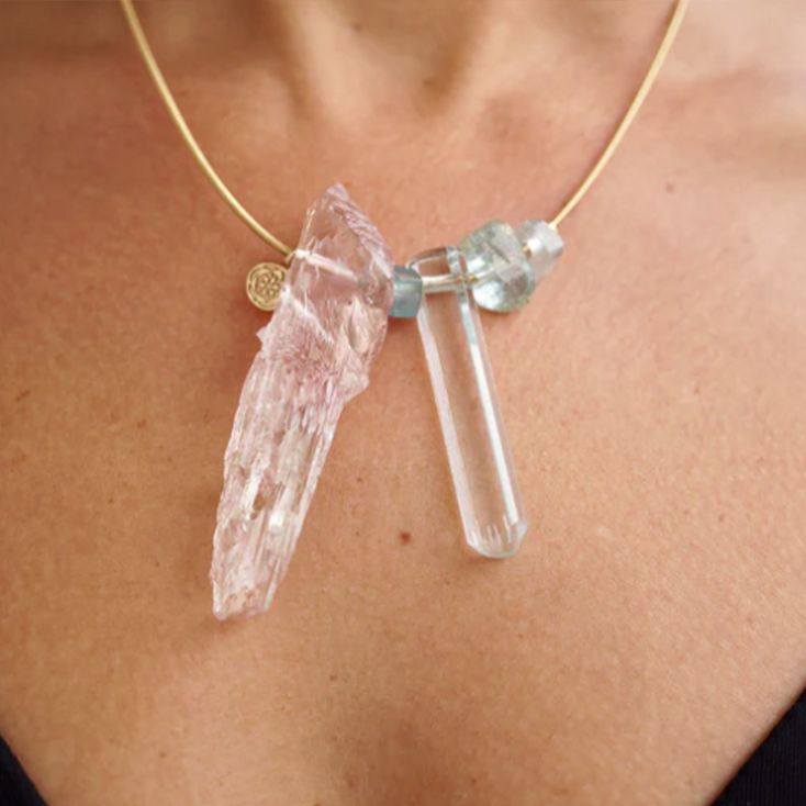 Aqua + Kunzite Legendary Synergy Necklace